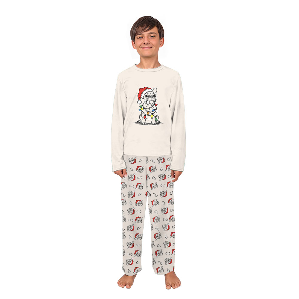 French Bulldog Christmas Pajamas With Sizes For Humans French Bulldog Christmas Pajamas With Sizes For Humans