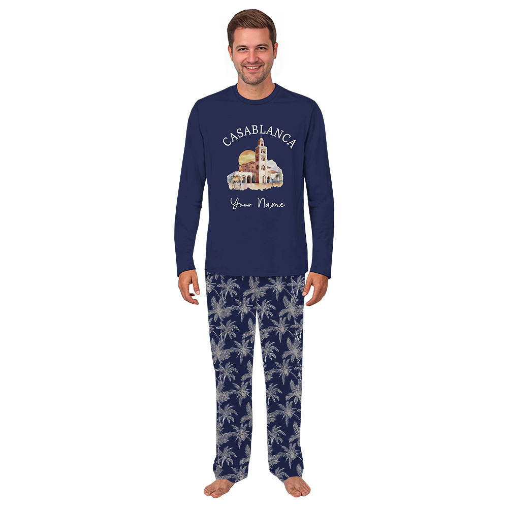 Personalized Casablanca Family Christmas Pajamas With Full Sizes and Nostalgic Vibes Personalized Casablanca Family Christmas Pajamas With Full Sizes and Nostalgic Vibes