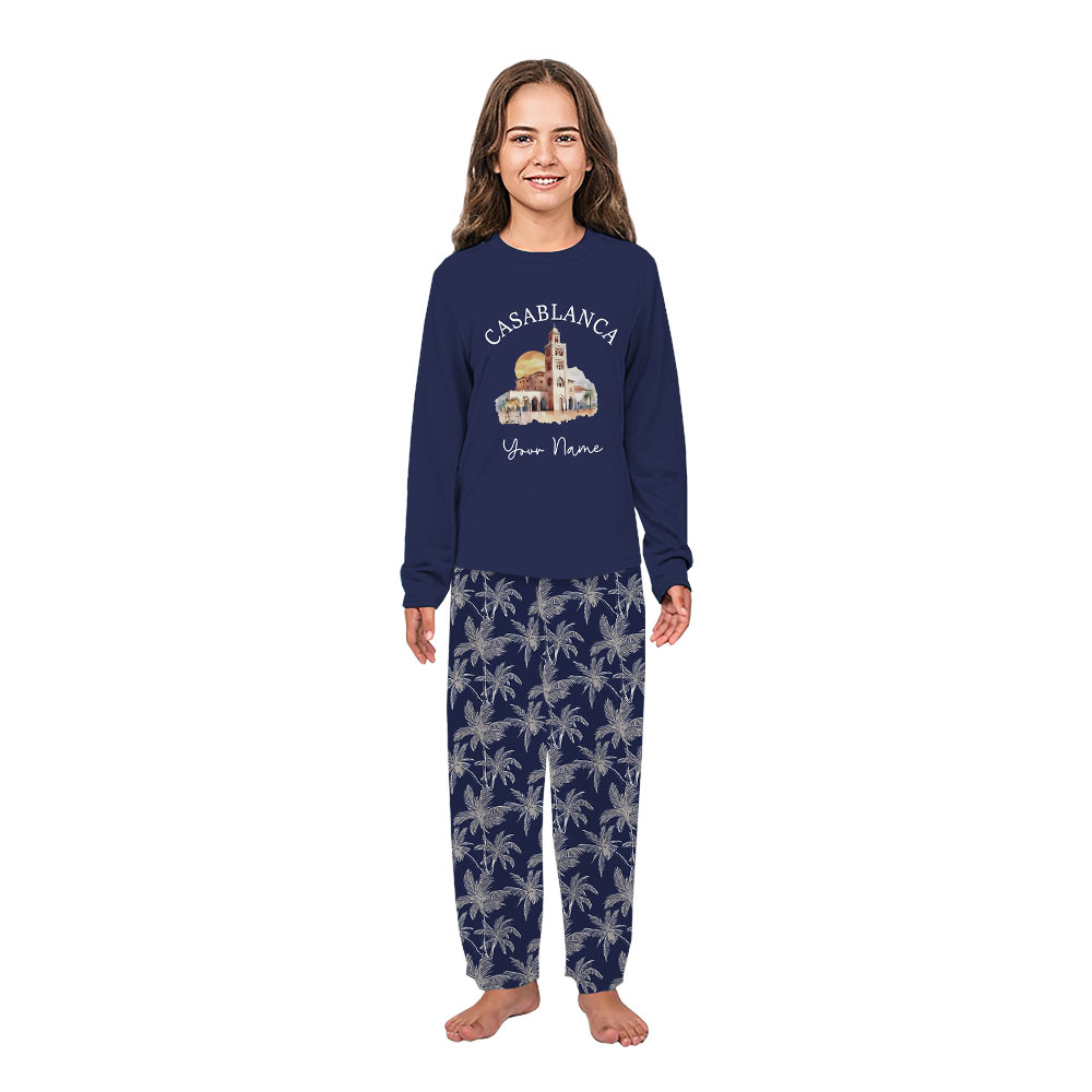Personalized Casablanca Family Christmas Pajamas With Full Sizes and Nostalgic Vibes Personalized Casablanca Family Christmas Pajamas With Full Sizes and Nostalgic Vibes
