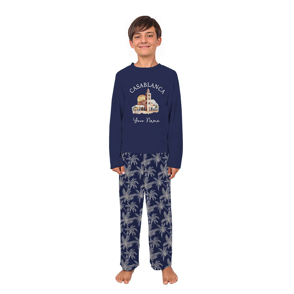 Personalized Casablanca Family Christmas Pajamas With Full Sizes and Nostalgic Vibes Personalized Casablanca Family Christmas Pajamas With Full Sizes and Nostalgic Vibes