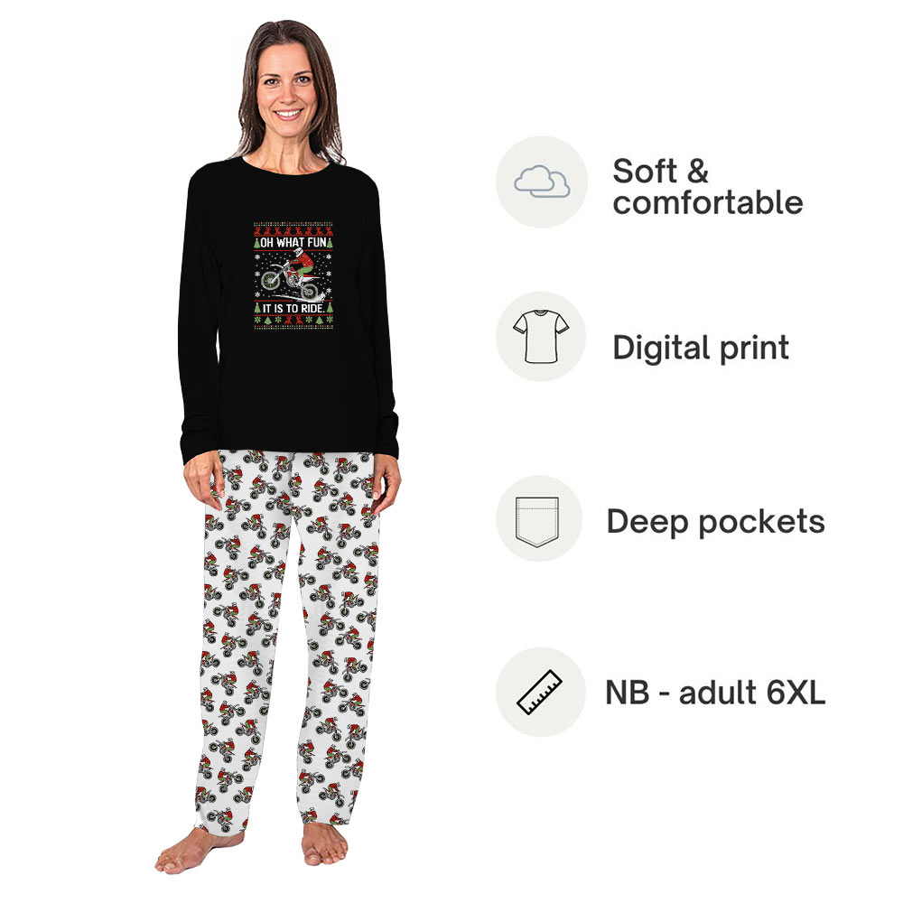 Dirt Bike Christmas Pajamas With Plus Sizes Guaranteed Racing In Comfort Dirt Bike Christmas Pajamas With Plus Sizes Guaranteed Racing In Comfort
