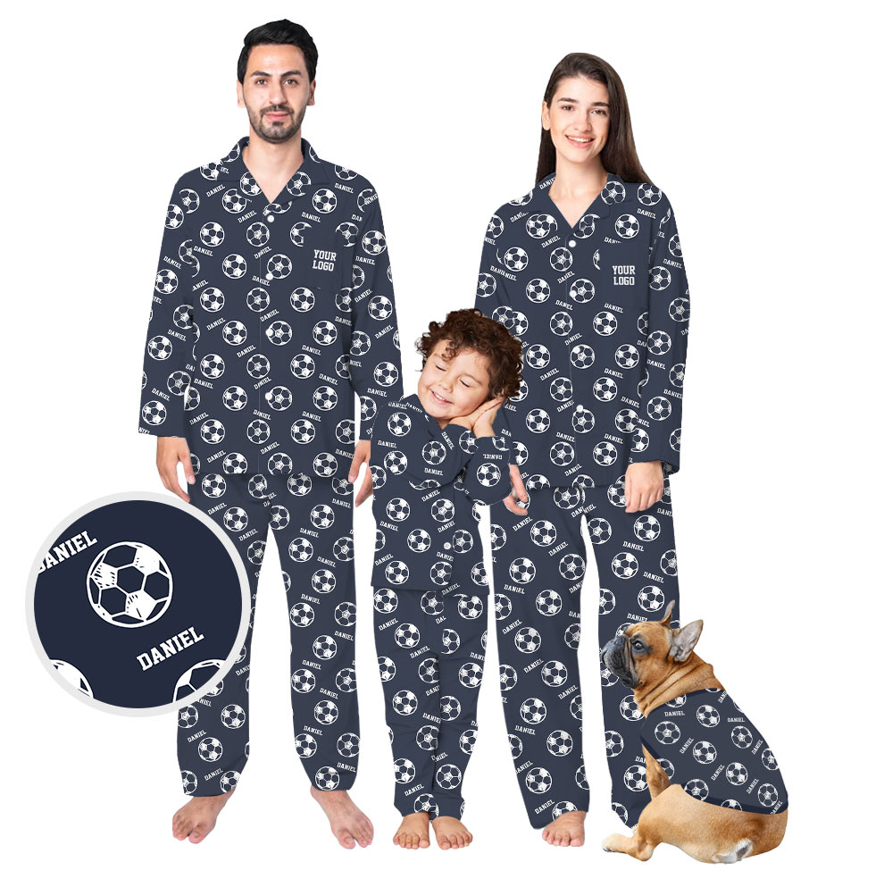 Personalized Christmas Soccer Pajamas With Plus And Pet Sizes Guaranteed Personalized Christmas Soccer Pajamas With Plus And Pet Sizes Guaranteed