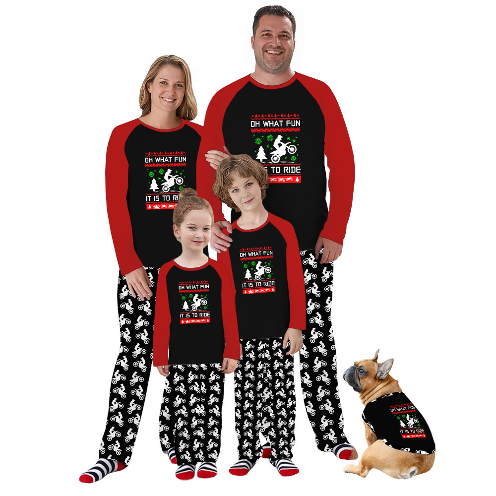 Christmas Motocross Pajamas For Family All Sizes Approved Christmas Motocross Pajamas For Family All Sizes Approved