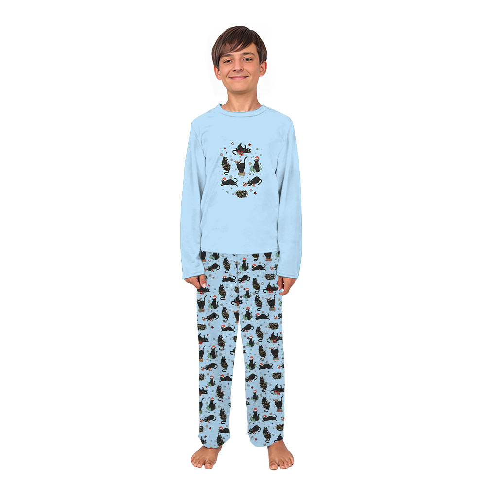 Christmas Pajamas With Cats On Them For Adorable Moewy Christmas Vibe