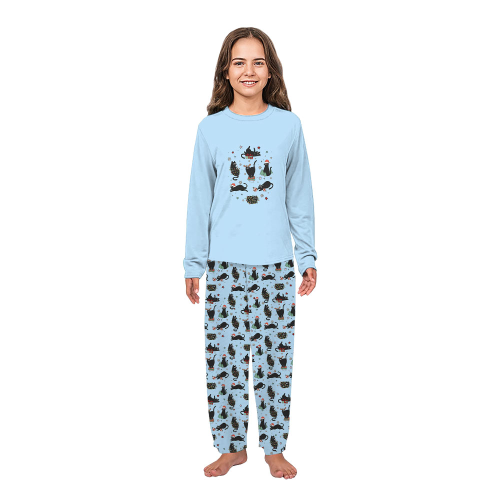 Christmas Pajamas With Cats On Them For Adorable Moewy Christmas Vibe