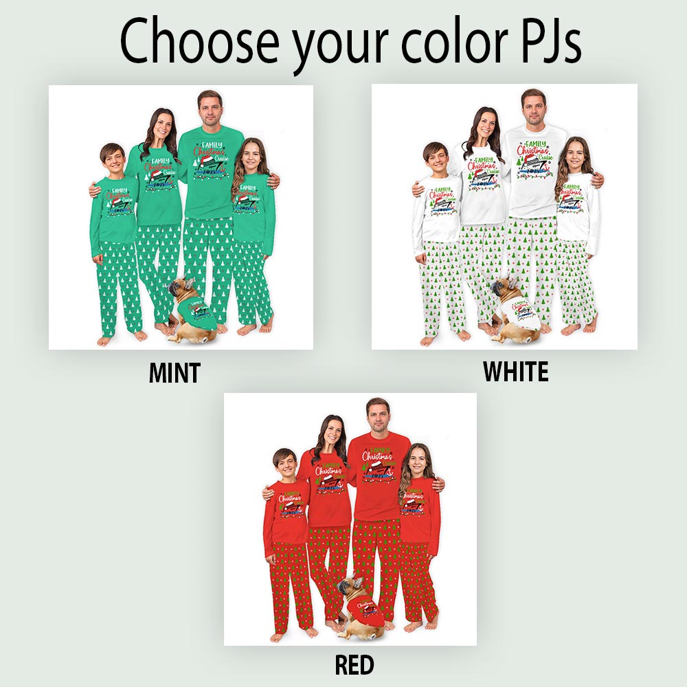 Personalized Family Cruise Adventure Plus Size Christmas Pajamas Personalized Family Cruise Adventure Plus Size Christmas Pajamas