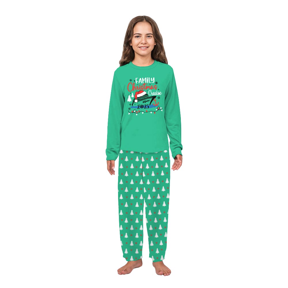 Personalized Family Cruise Adventure Plus Size Christmas Pajamas Personalized Family Cruise Adventure Plus Size Christmas Pajamas