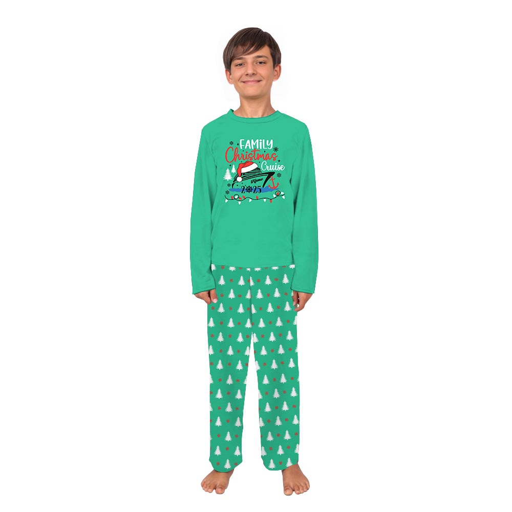 Personalized Family Cruise Adventure Plus Size Christmas Pajamas Personalized Family Cruise Adventure Plus Size Christmas Pajamas