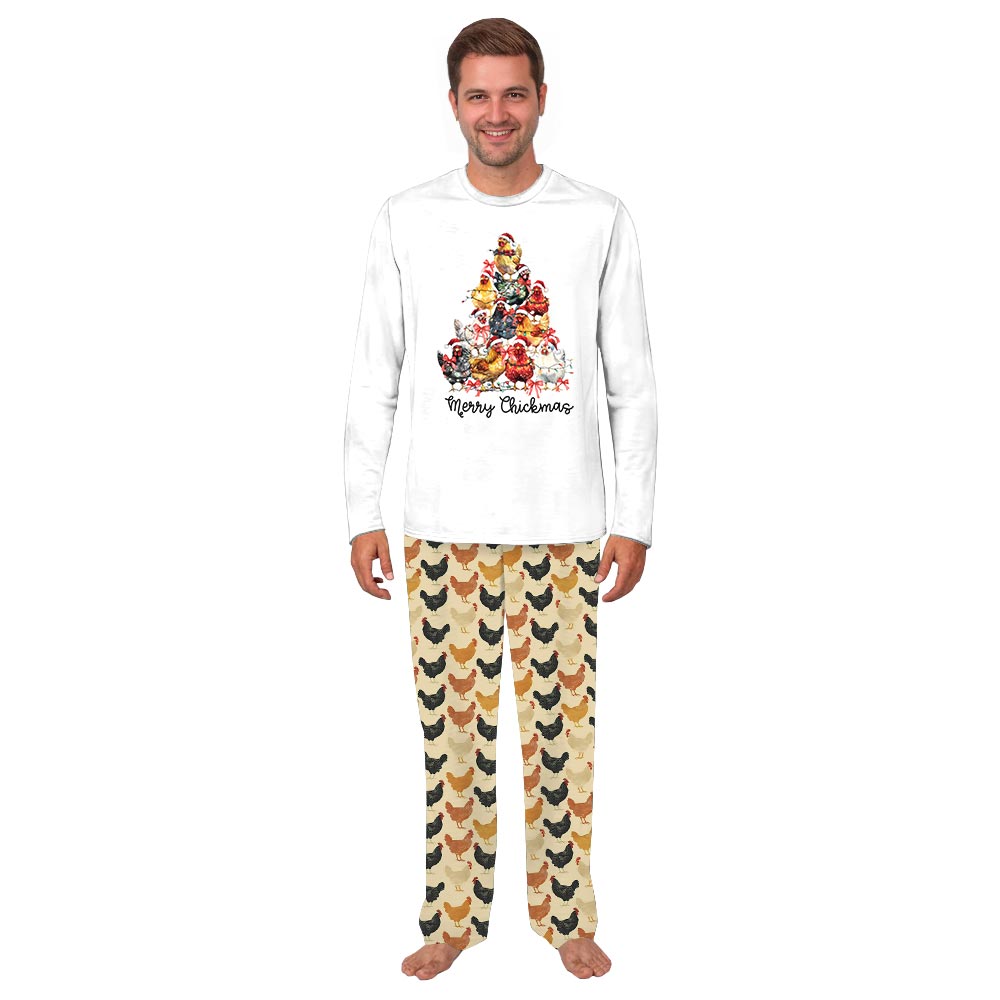 Funny Chicken Xmas Tree Family Christmas Pajamas Funny Chicken Xmas Tree Family Christmas Pajamas