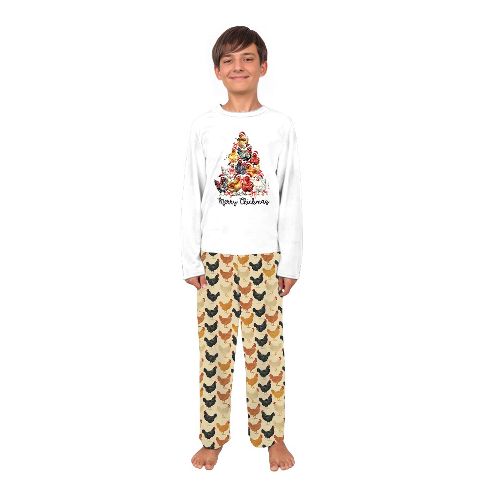 Funny Chicken Xmas Tree Family Christmas Pajamas Funny Chicken Xmas Tree Family Christmas Pajamas