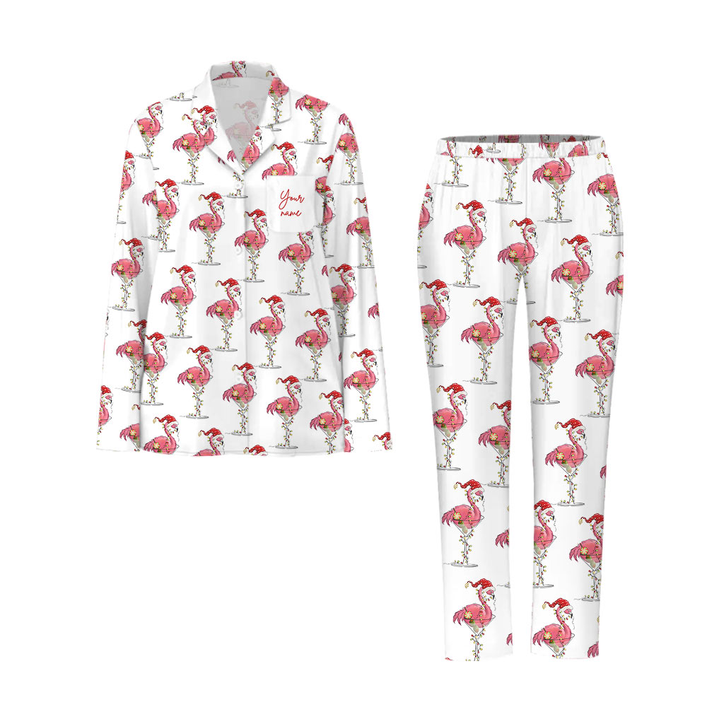 Flamingo Family Christmas Pajamas With Custom Name Guaranteed Flamingo Family Christmas Pajamas With Custom Name Guaranteed