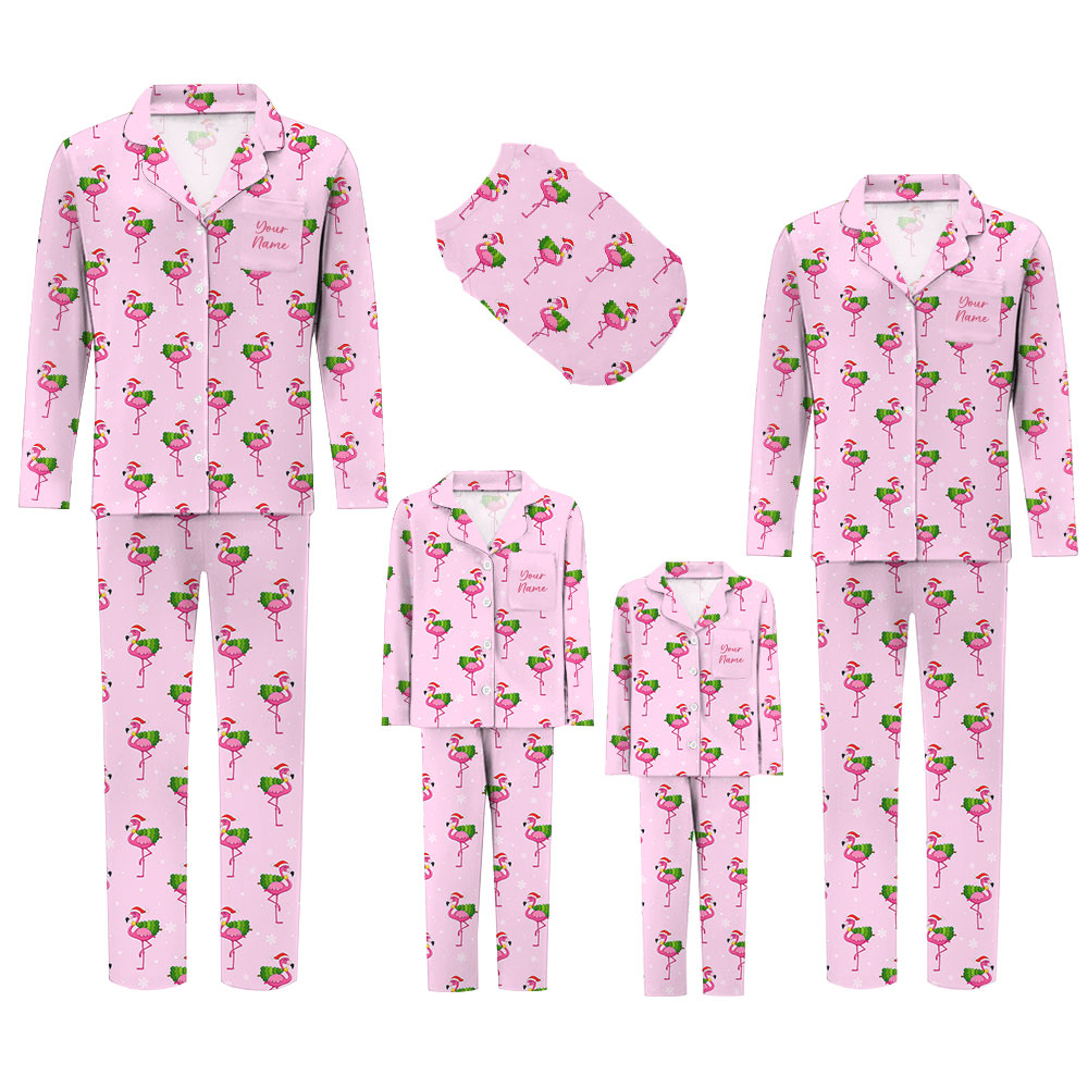 Custom Flamingo Ladies Pyjamas With Plus Sizes Guaranteed Custom Flamingo Ladies Pyjamas With Plus Sizes Guaranteed