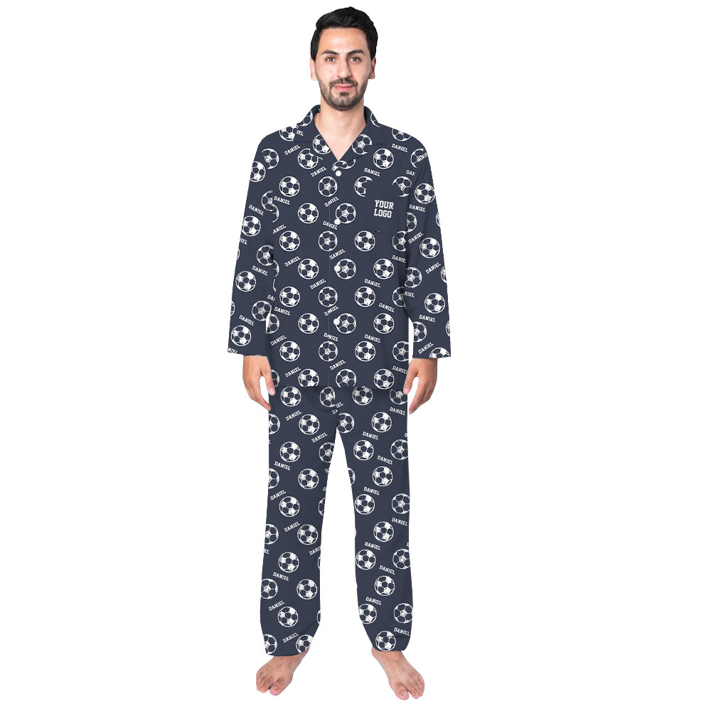 Personalized Christmas Soccer Pajamas With Plus And Pet Sizes Guaranteed Personalized Christmas Soccer Pajamas With Plus And Pet Sizes Guaranteed