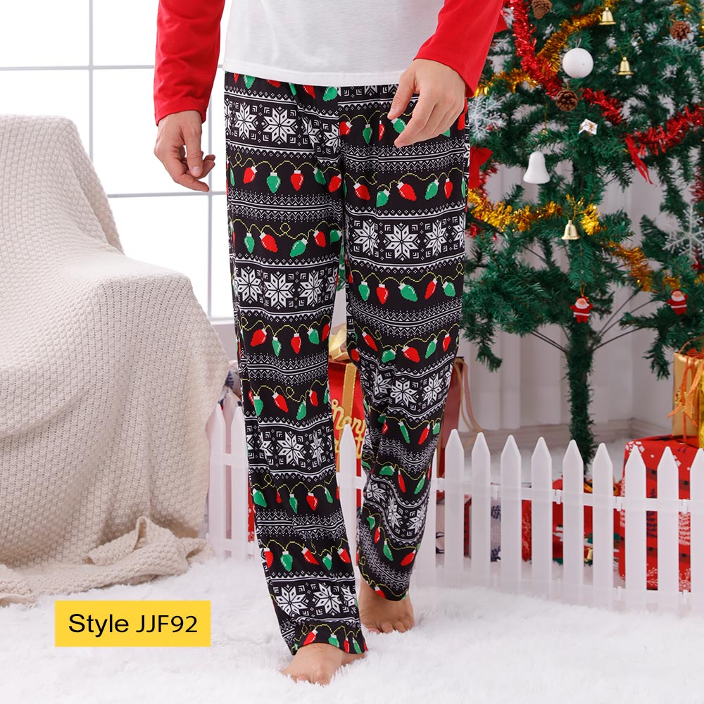Matching Christmas Pajama Pants, Sizes Kid-Men 6XL Matching Christmas Pajama Pants, Sizes Kid-Men 6XL