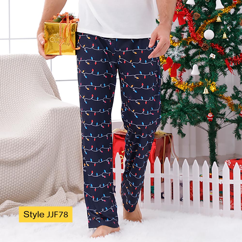 Matching Christmas Pajama Pants, Sizes Kid-Men 6XL Matching Christmas Pajama Pants, Sizes Kid-Men 6XL