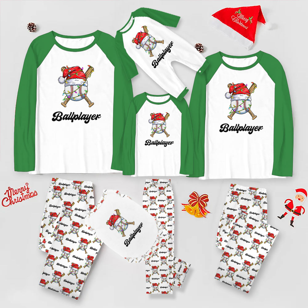 Personalized Baseball Matching Family Christmas Jammies With Plus Size Guaranteed Personalized Baseball Matching Family Christmas Jammies With Plus Size Guaranteed