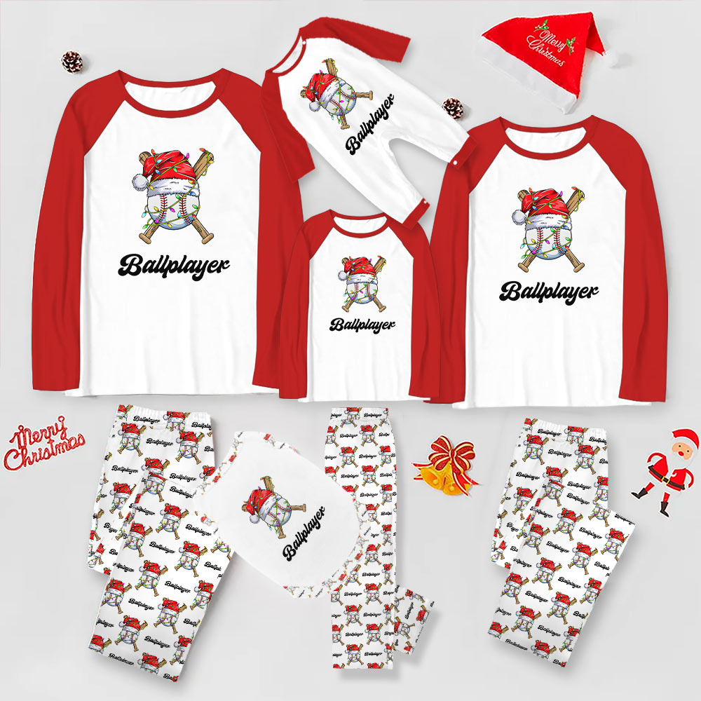Personalized Baseball Matching Family Christmas Jammies With Plus Size Guaranteed Personalized Baseball Matching Family Christmas Jammies With Plus Size Guaranteed