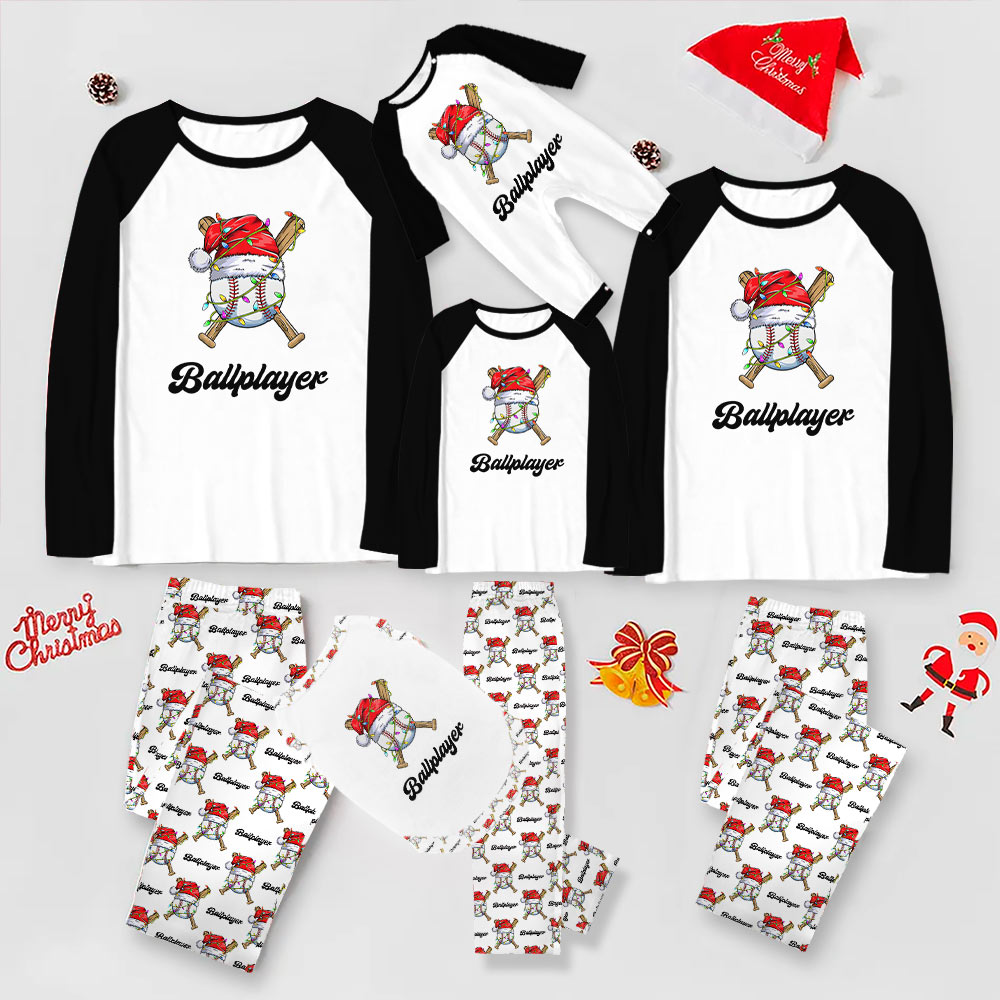 Personalized Baseball Matching Family Christmas Jammies With Plus Size Guaranteed Personalized Baseball Matching Family Christmas Jammies With Plus Size Guaranteed