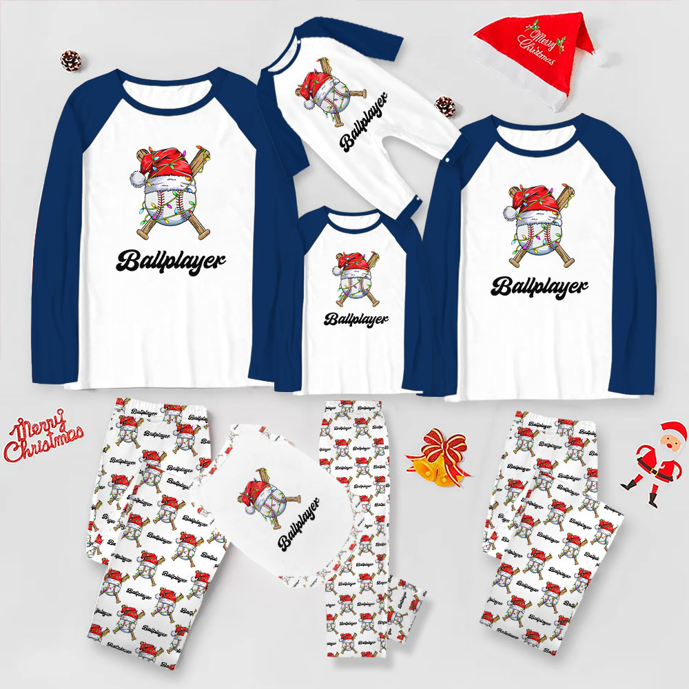 Personalized Baseball Matching Family Christmas Jammies With Plus Size Guaranteed Personalized Baseball Matching Family Christmas Jammies With Plus Size Guaranteed