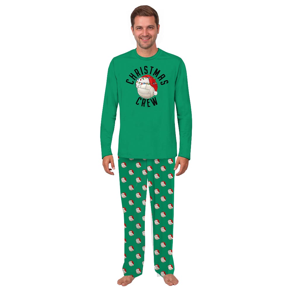 Soccer Christmas Crew Plus Size Christmas Family Pajamas with Custom Design Soccer Christmas Crew Plus Size Christmas Family Pajamas with Custom Design