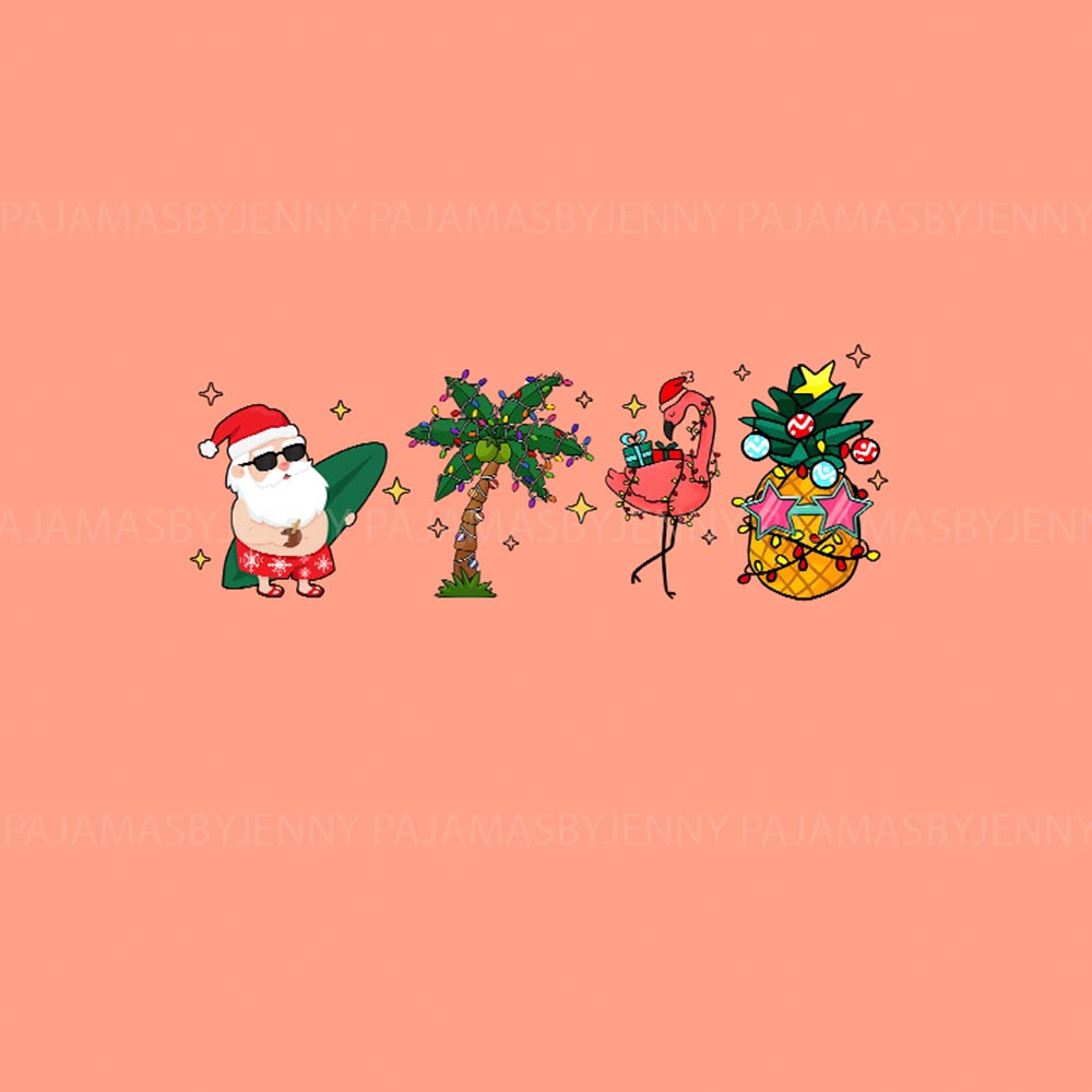 Tropical Vacation Theme Plus Size Christmas Pajamas Tropical Vacation Theme Plus Size Christmas Pajamas