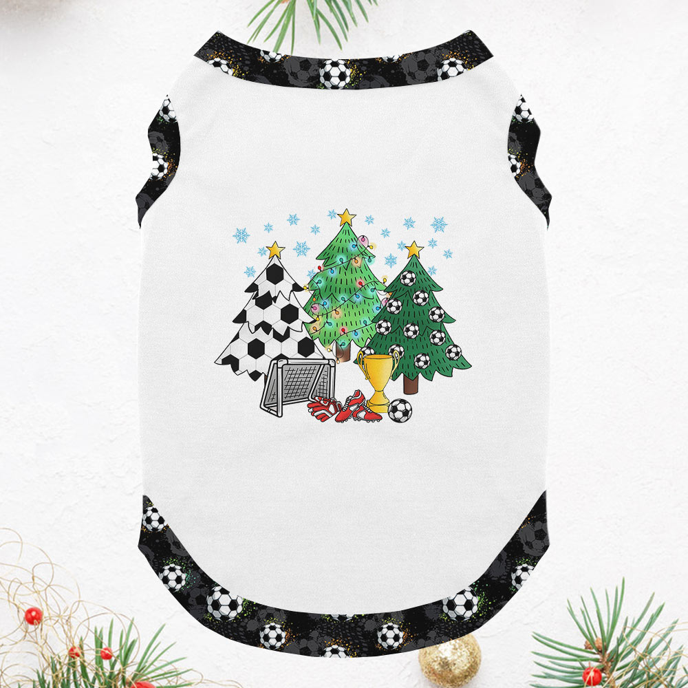 Adorable Soccer Christmas Tree Family Pajamas With Dog Adorable Soccer Christmas Tree Family Pajamas With Dog