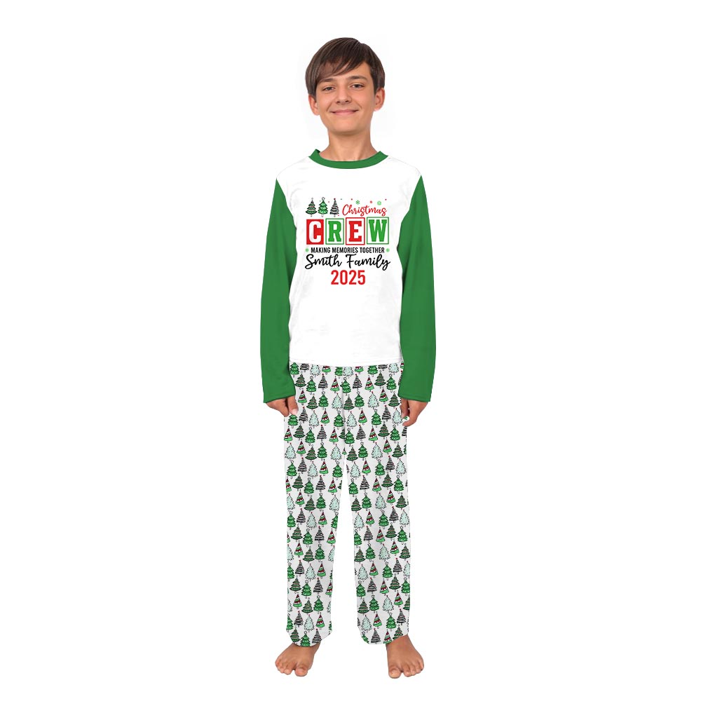 Christmas Crew We Are Family Name Personalized Xmas Pjs Christmas Crew We Are Family Name Personalized Xmas Pjs