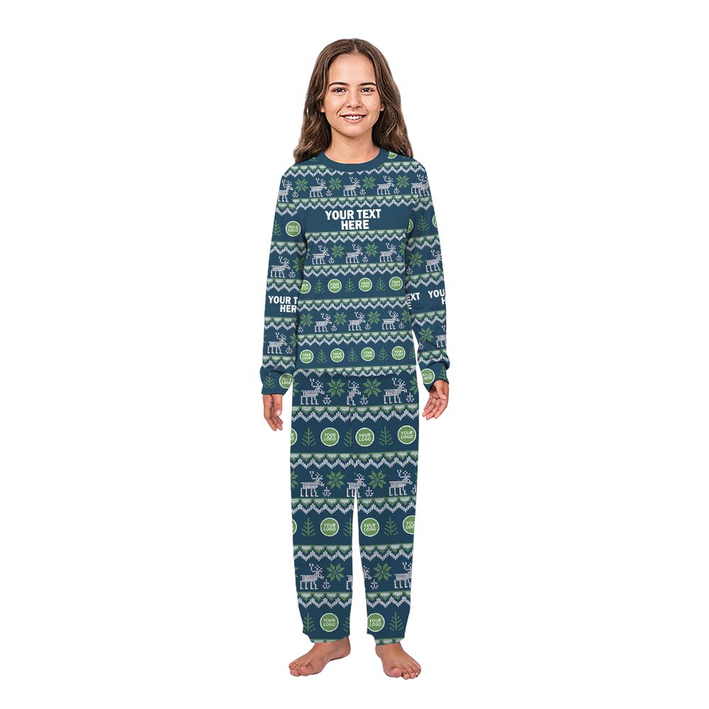 Personalized Christmas Pajamas With Logo And Text Personalized Christmas Pajamas With Logo And Text