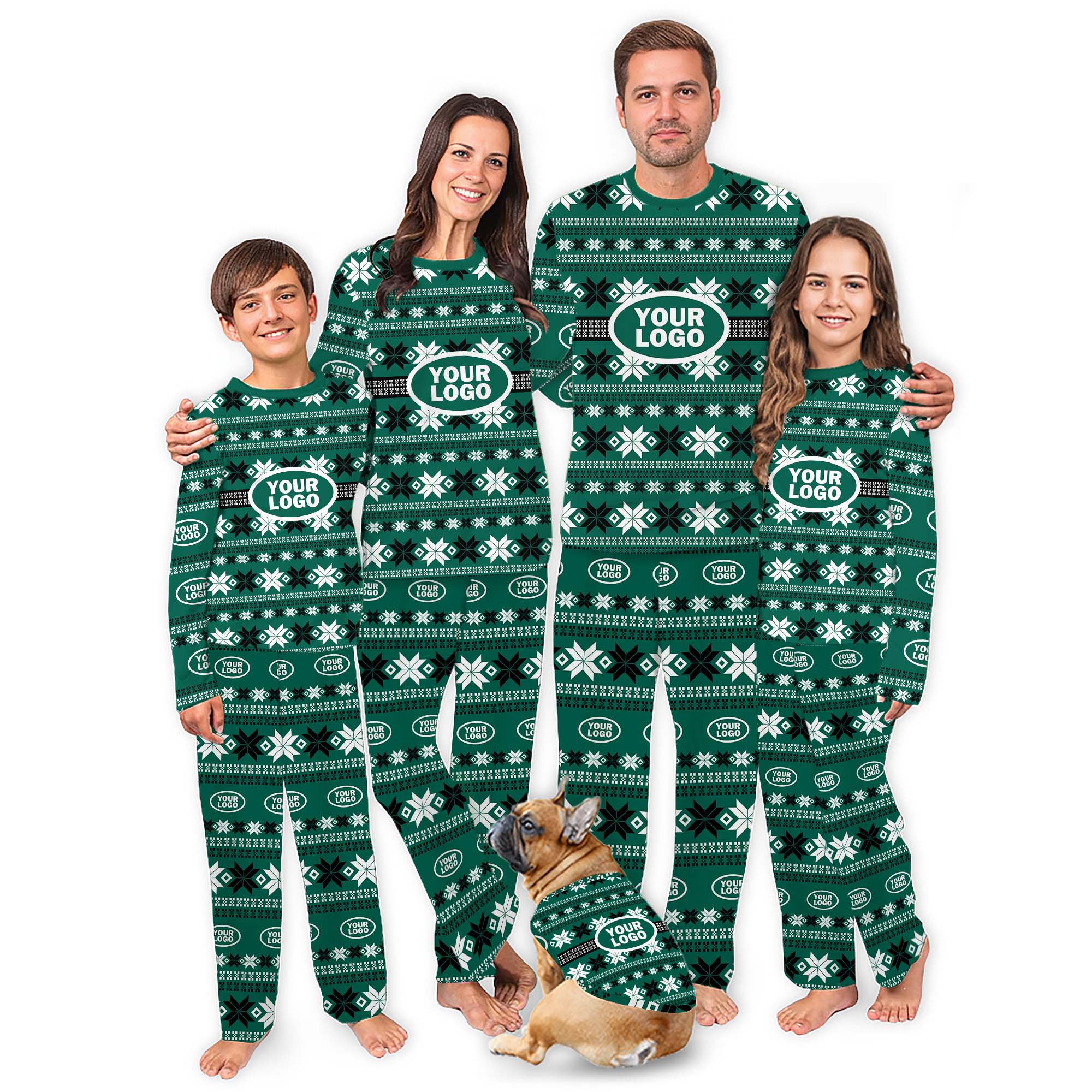 Custom Logo Family Christmas Pajamas With Preview Custom Logo Family Christmas Pajamas With Preview