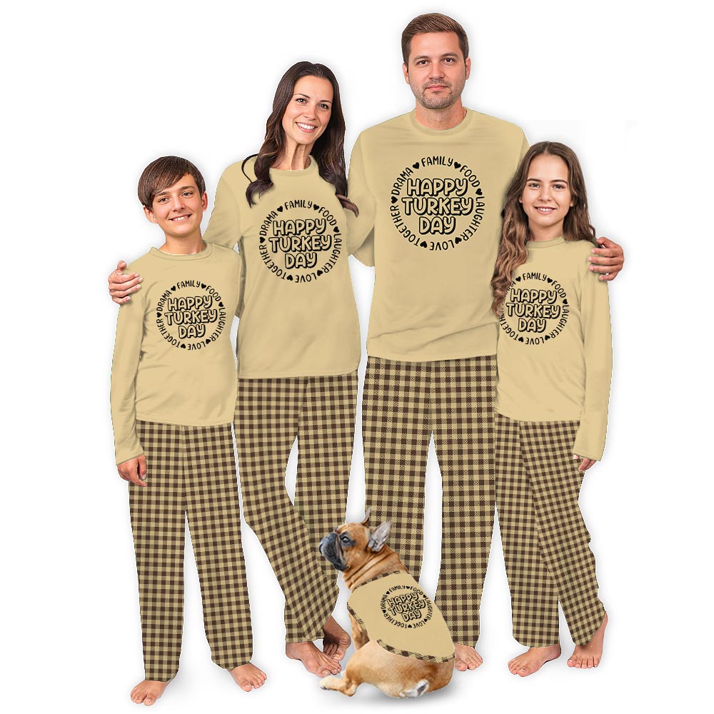 Thanksgiving Family Reunion Quote Holiday Pajamas Thanksgiving Family Reunion Quote Holiday Pajamas