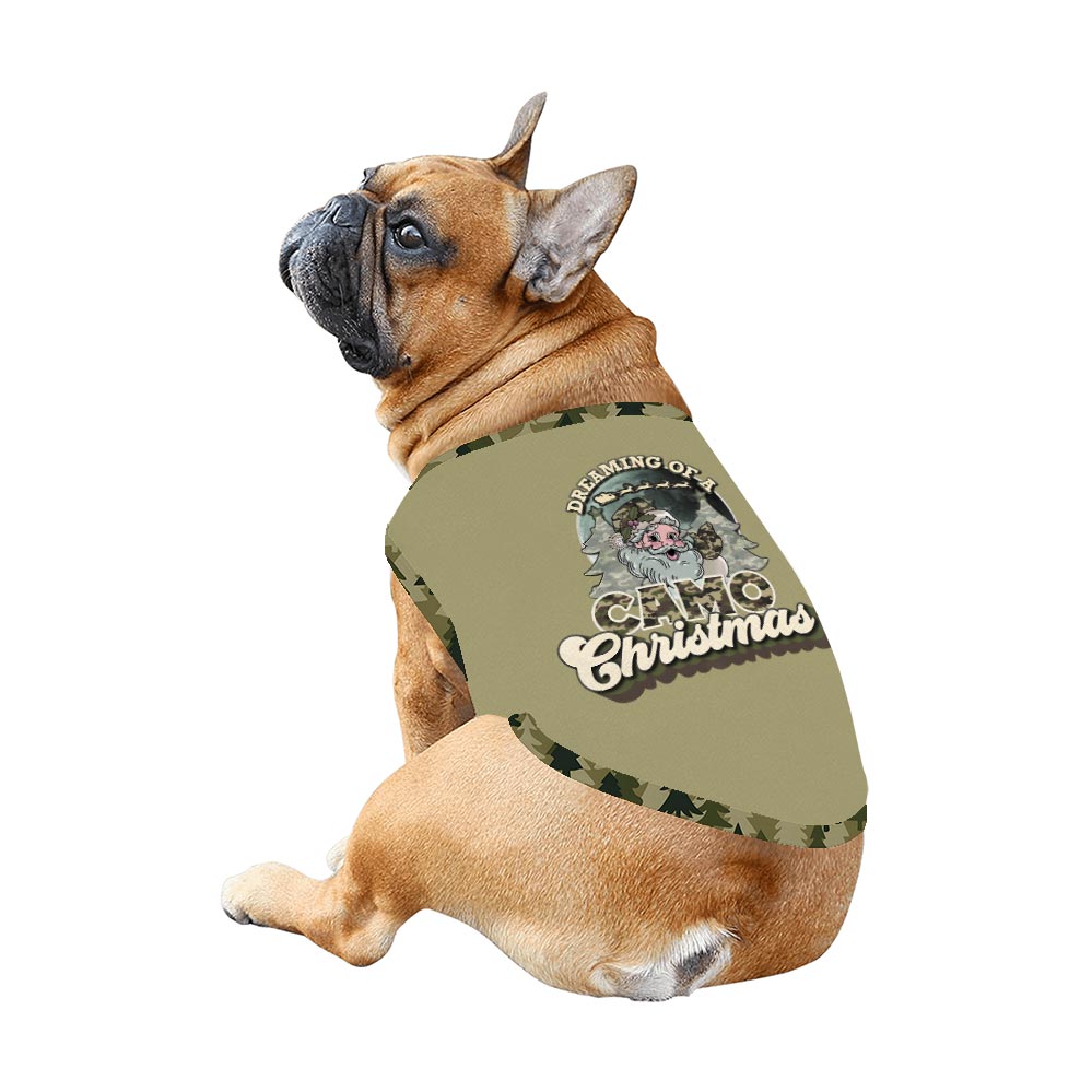 Dreaming of a Camo Santa Christmas Family Pajamas With Dog Dreaming of a Camo Santa Christmas Family Pajamas With Dog