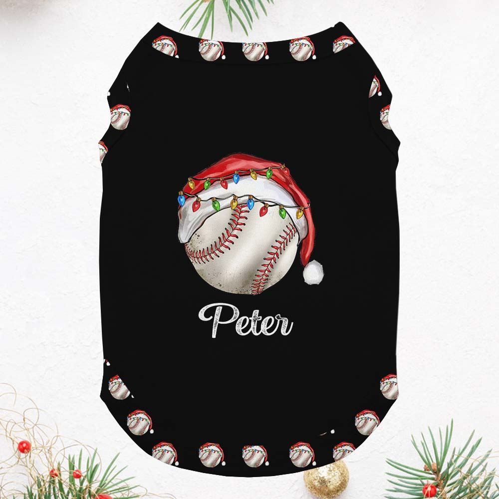 Matching Baseball Christmas Pajamas With Name