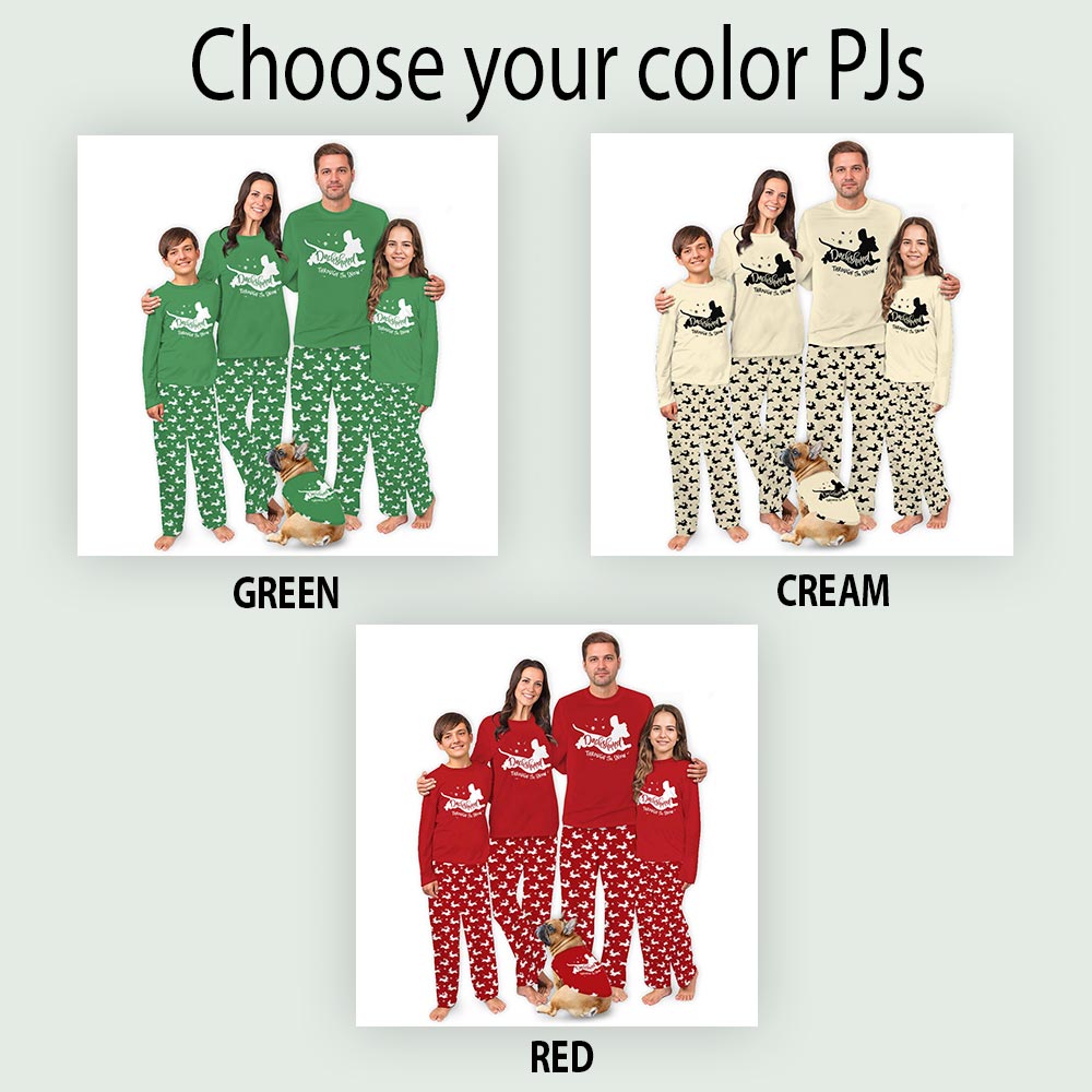 Dachshund Through The Snow Funny Dog Pajamas Family Dachshund Through The Snow Funny Dog Pajamas Family