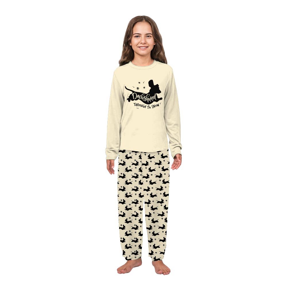 Dachshund Through The Snow Funny Dog Pajamas Family Dachshund Through The Snow Funny Dog Pajamas Family