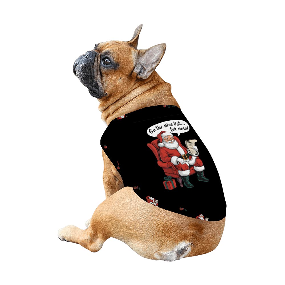 Santa and Gifts Matching Dog Owner Christmas Pajamas Santa and Gifts Matching Dog Owner Christmas Pajamas