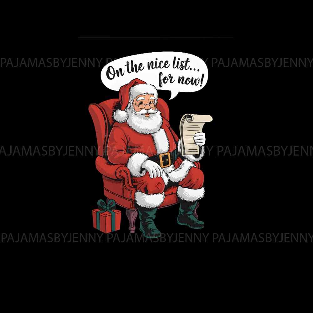 Santa and Gifts Matching Dog Owner Christmas Pajamas Santa and Gifts Matching Dog Owner Christmas Pajamas