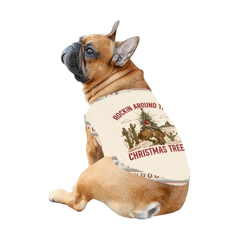 Cream Horse Cactus Pajamas Family and Dog with Design Pants Cream Horse Cactus Pajamas Family and Dog with Design Pants