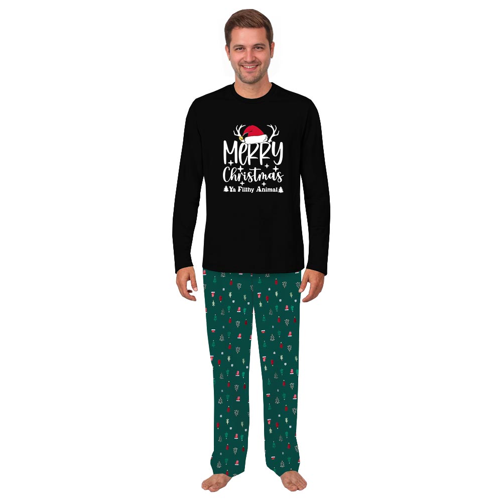 Merry Christmas Ya Filthy Animal Pjs for the Family and Dog Merry Christmas Ya Filthy Animal Pjs for the Family and Dog