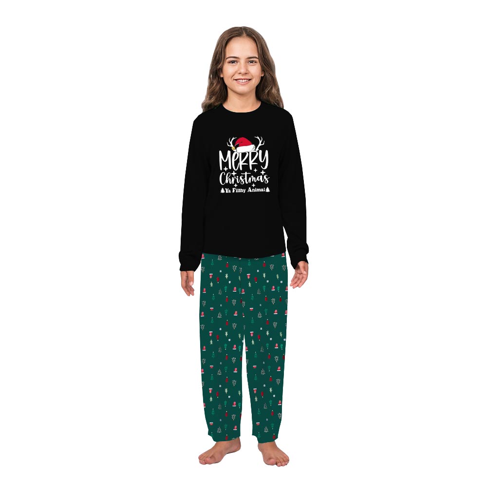 Merry Christmas Ya Filthy Animal Pjs for the Family and Dog Merry Christmas Ya Filthy Animal Pjs for the Family and Dog