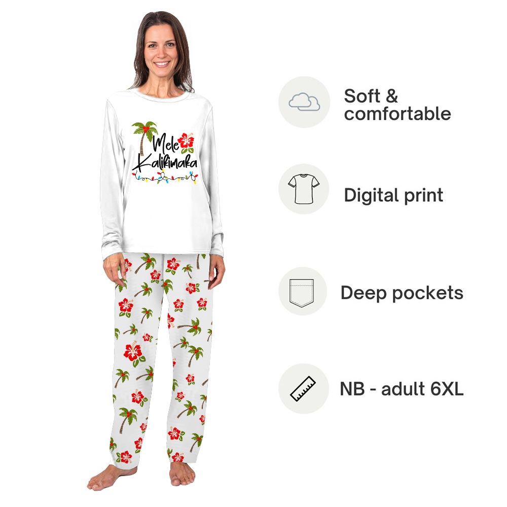 Mele Kalikimaka and Christmas Theme Matching Christmas PJs For Dogs Mele Kalikimaka and Christmas Theme Matching Christmas PJs For Dogs