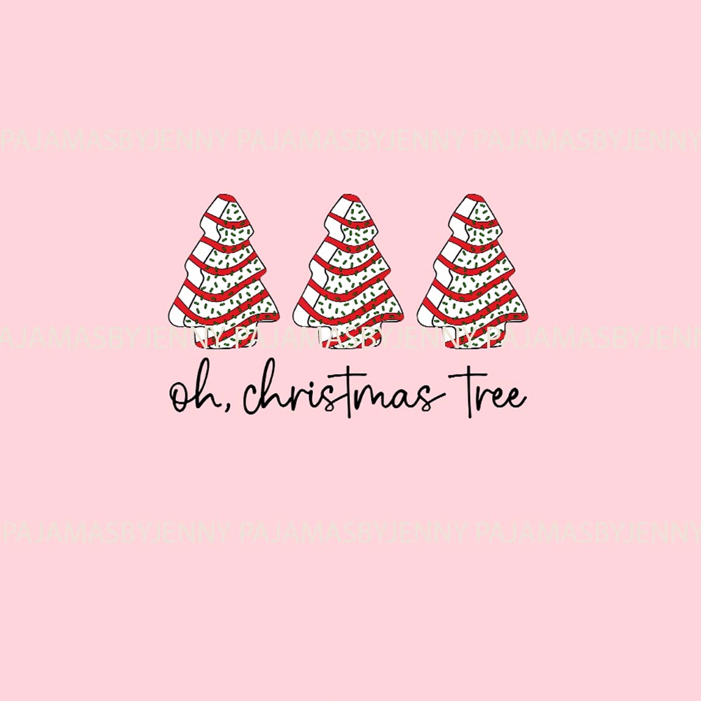 Pink Christmas Tree Cake Dog Family Matching Pajamas Pink Christmas Tree Cake Dog Family Matching Pajamas