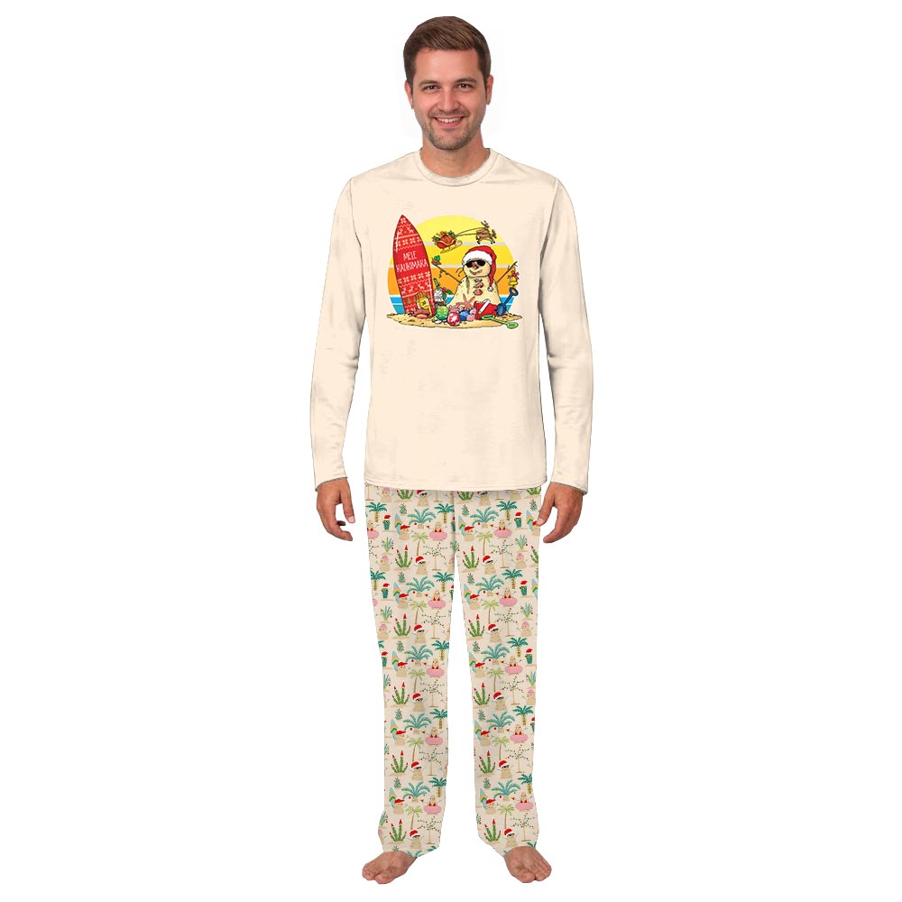 Mele Kalikimaka Snowman Christmas Matching PJs Family And Dog Mele Kalikimaka Snowman Christmas Matching PJs Family And Dog