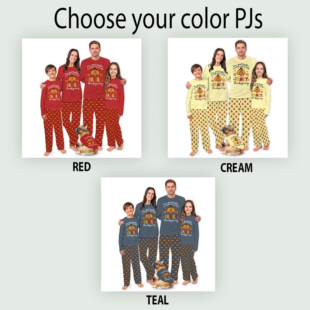 Funny Thanksgiving Party Year Personalized Family Pajama Sets Funny Thanksgiving Party Year Personalized Family Pajama Sets