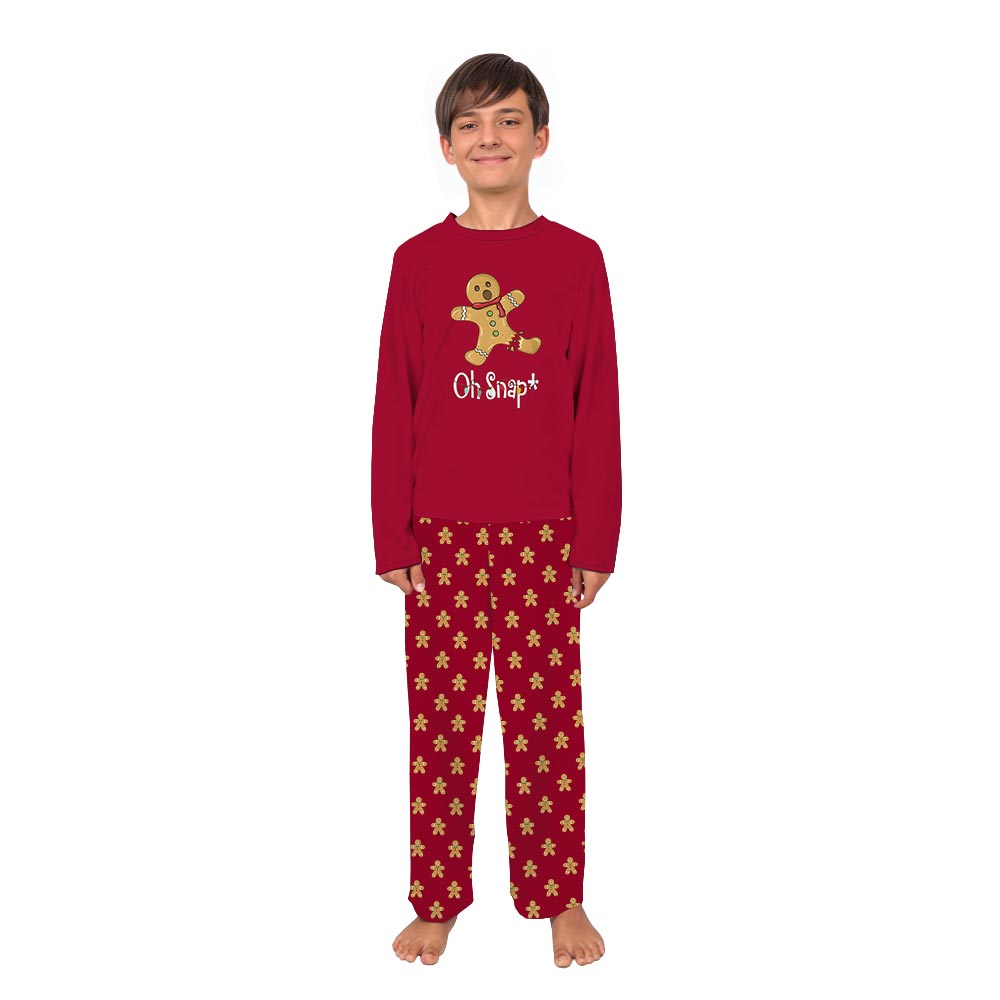 Red Oh Snap Gingerbread Quote Matching Christmas With Dog Pajamas Red Oh Snap Gingerbread Quote Matching Christmas With Dog Pajamas