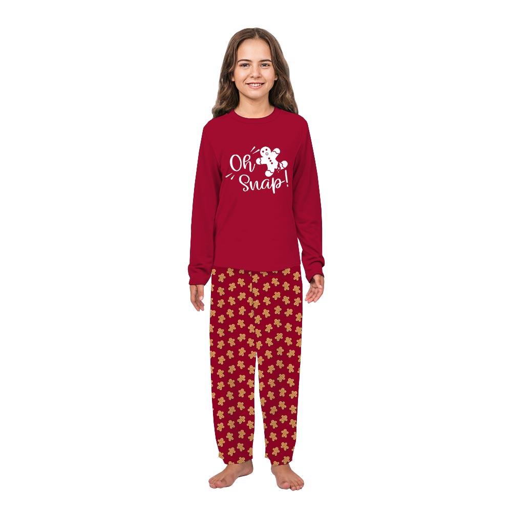Oh Snap Gingerbread Man Family And Dog Holiday Pajamas Oh Snap Gingerbread Man Family And Dog Holiday Pajamas