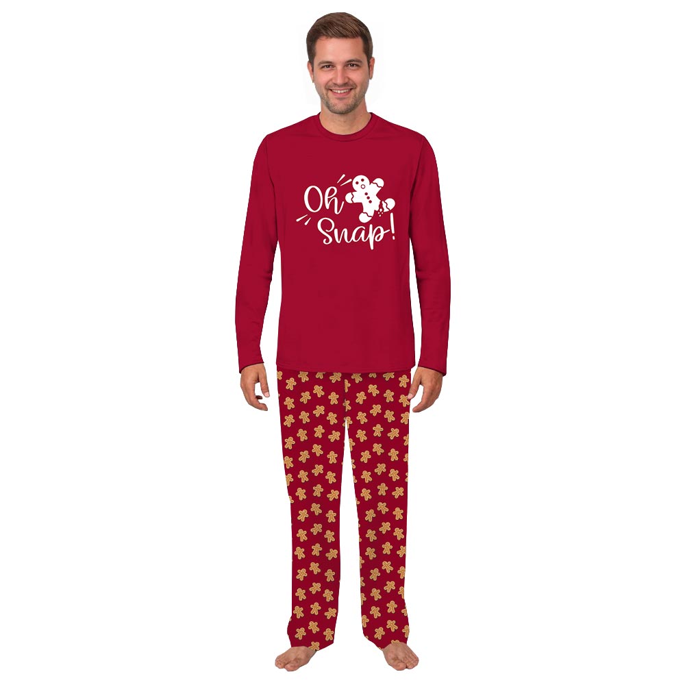 Oh Snap Gingerbread Man Family And Dog Holiday Pajamas Oh Snap Gingerbread Man Family And Dog Holiday Pajamas