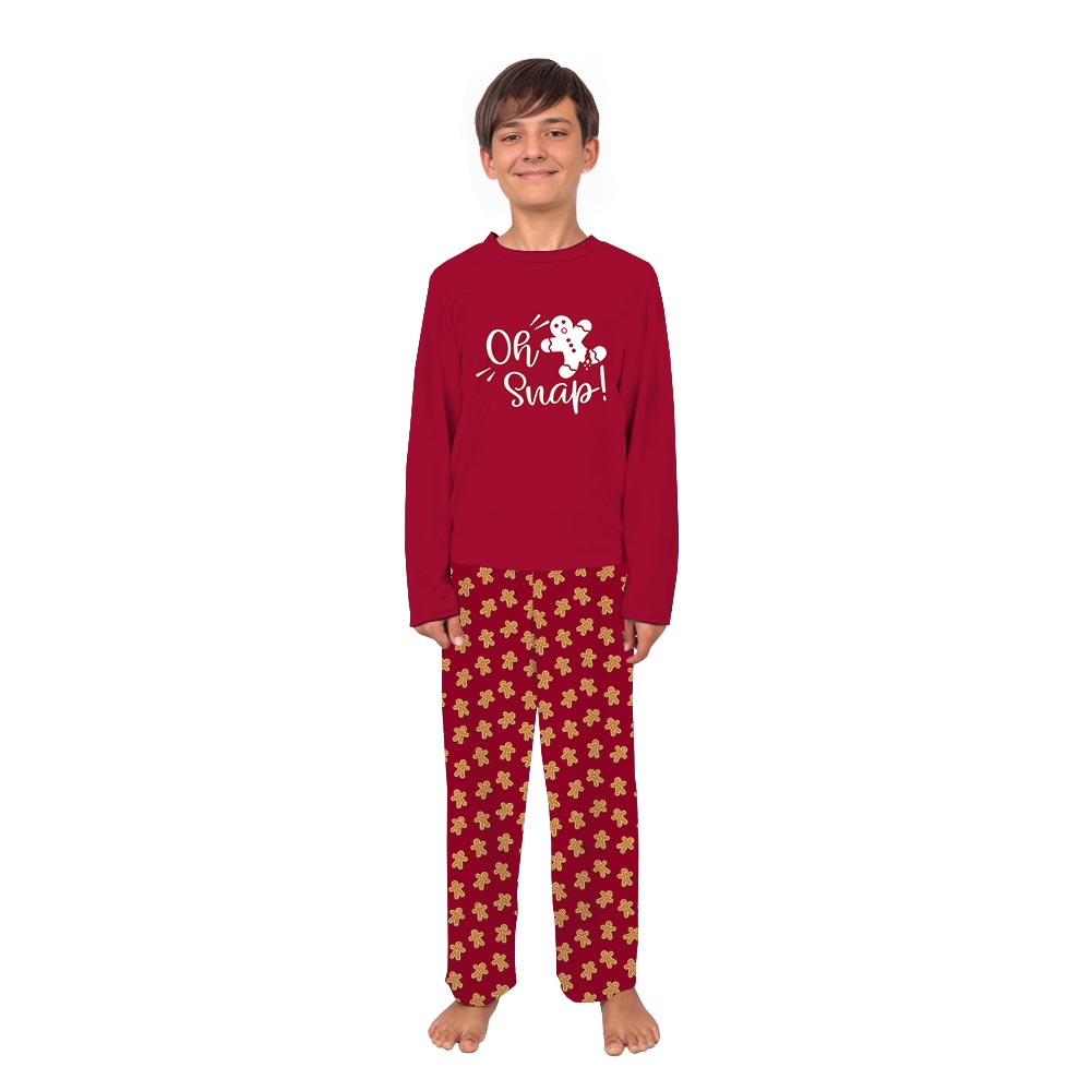 Oh Snap Gingerbread Man Family And Dog Holiday Pajamas Oh Snap Gingerbread Man Family And Dog Holiday Pajamas