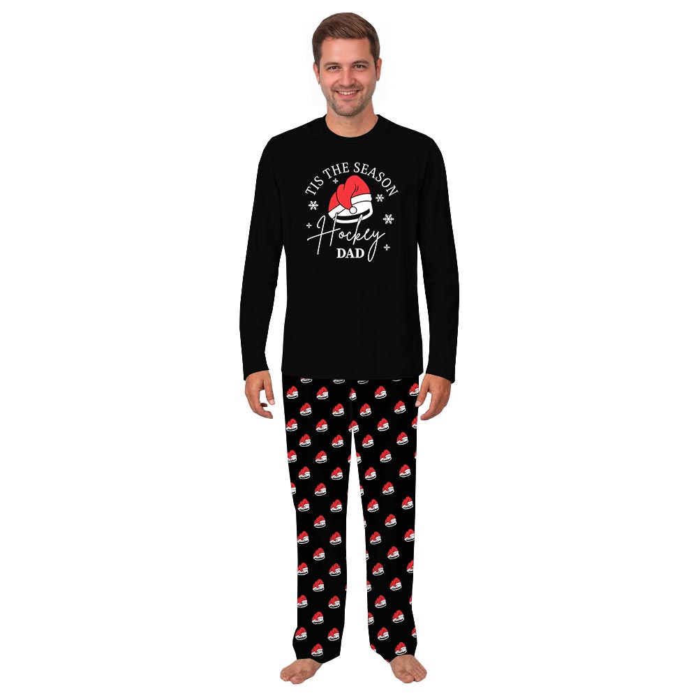 Hockey Season Name Personalized Family Pajama Sets
