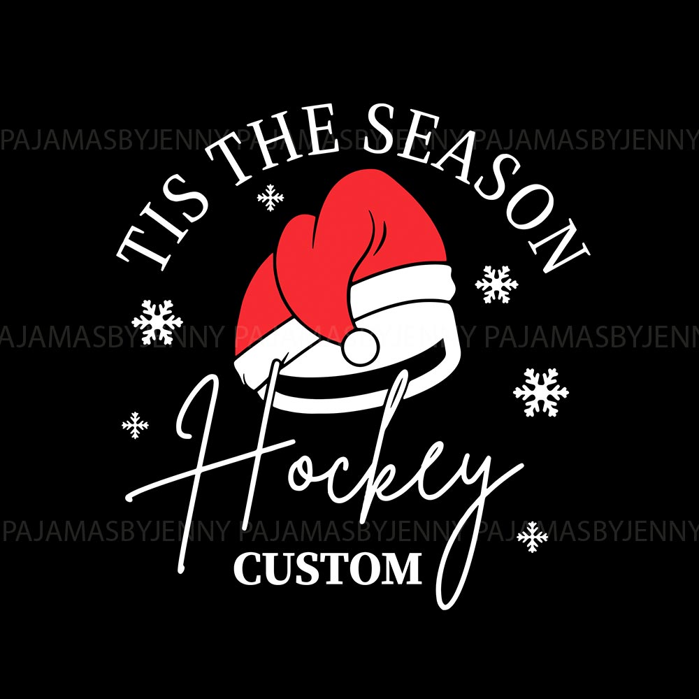Hockey Season Name Personalized Family Pajama Sets