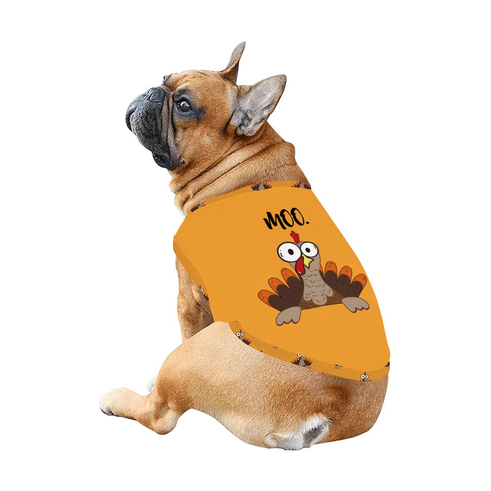 Funny Thanksgiving Turkey Moo Adult And Dog Matching Pajamas